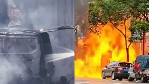 云南楚雄货车火灾